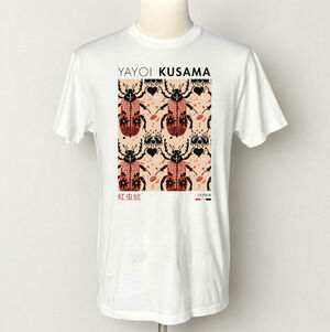 Yayoi Kusama Red Beetles Japanese Art Vintage White T-Shirt